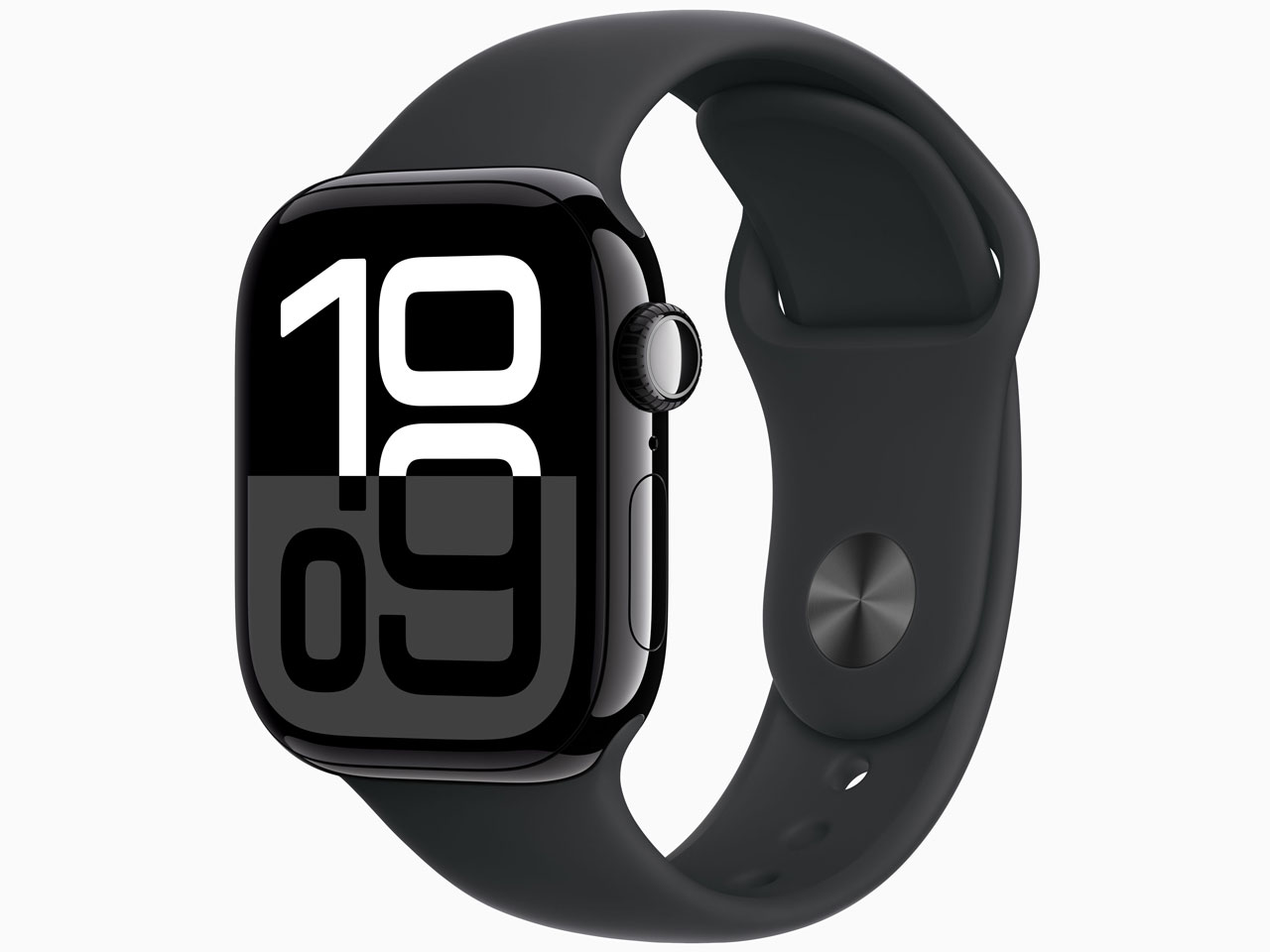 Apple Watch Series 10 GPSモデル 42mm MWWE3J/A [ジェットブラック・ブラックスポーツバンド S/M]