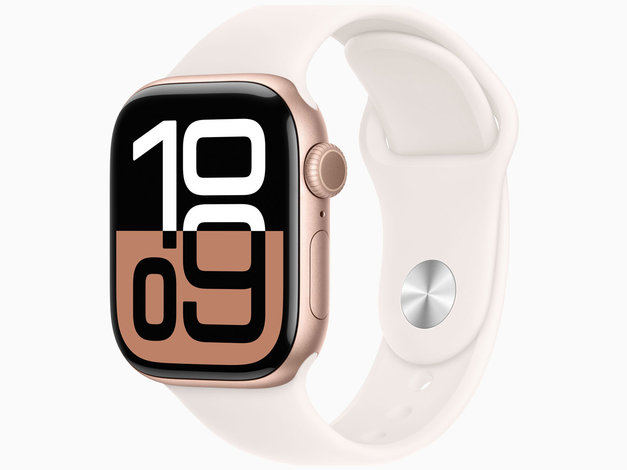 Apple Watch Series 10 GPSモデル 42mm MWWH3J/A [ローズゴールド・ライトブラッシュスポーツバンド S/M]