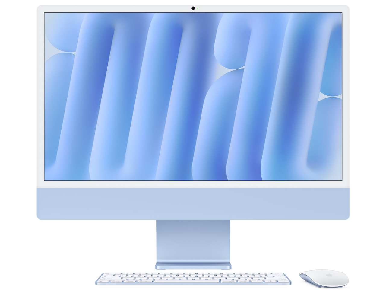iMac 24インチ Retina 4.5Kディスプレイモデル M4チップ 8コアGPU 256GB SSD 16GBメモリ MWUF3J/A [ブルー]