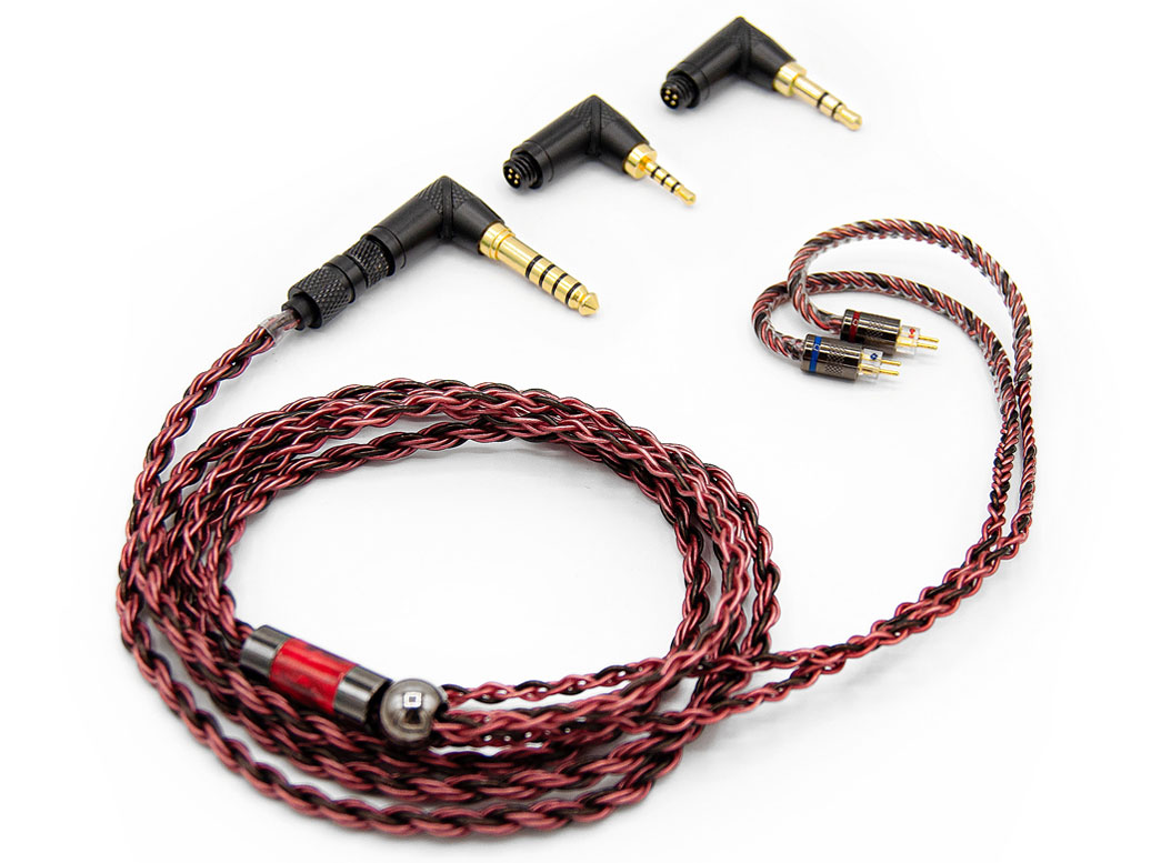 RUBEUS LNA-RUB-CM2P-31 ミニプラグ/2.5mm(4極)/4.4mmバランス(5極)⇔2ピン [1.2m]