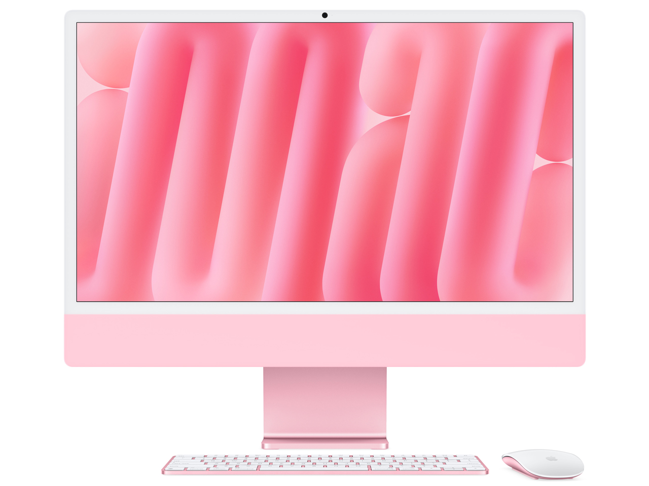 iMac 24インチ Retina 4.5Kディスプレイモデル M4チップ 10コアGPU 256GB SSD 16GBメモリ MWV43J/A [ピンク]