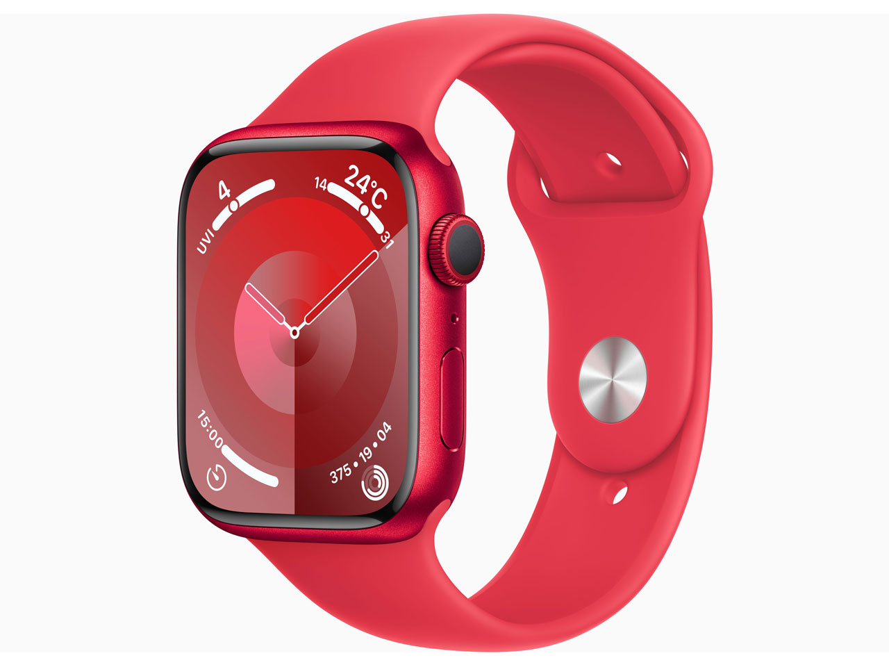 Apple Watch Series 9 GPSモデル 45mm MRXJ3J/A [(PRODUCT)REDスポーツバンド S/M]