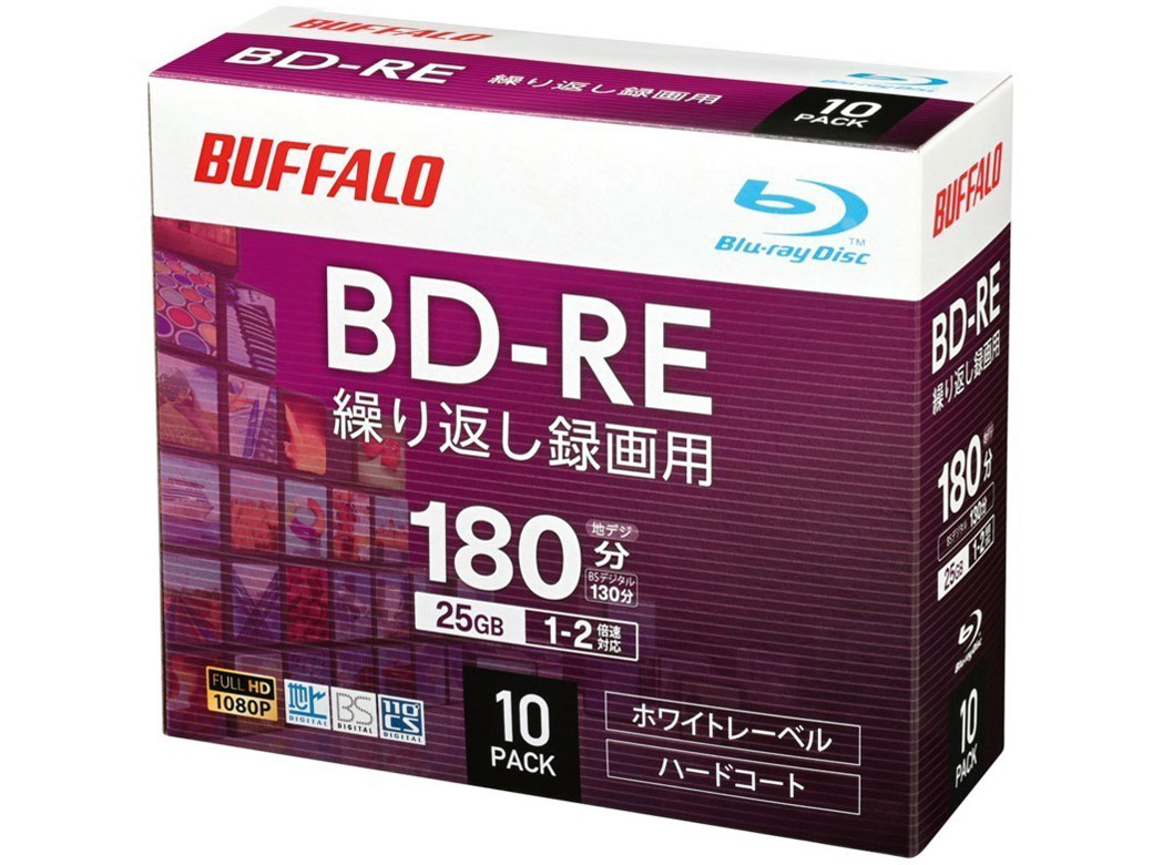 RO-BE25V-010CW/N [BD-RE 2倍速 10枚組]