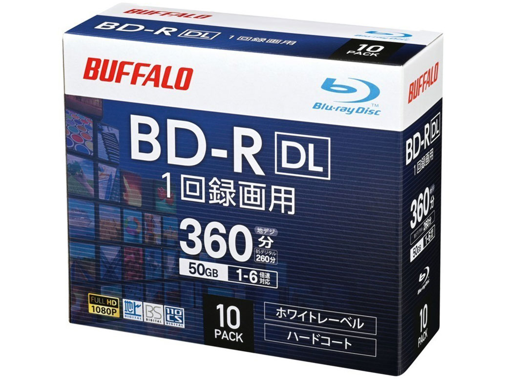 RO-BR50V-010CW/N [BD-R DL 6倍速 10枚組]