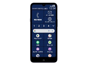 らくらくスマートフォン Lite MR01 [ディープブルー]