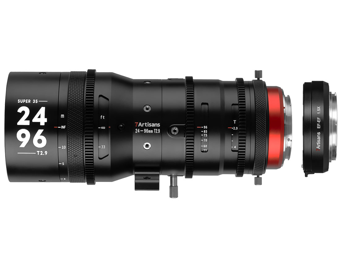 7Artisans Sprite 24-96mm T2.9 S35 + 1.5X テレコンバーターセット 7A-SP2496-EF15X [キヤノン用]