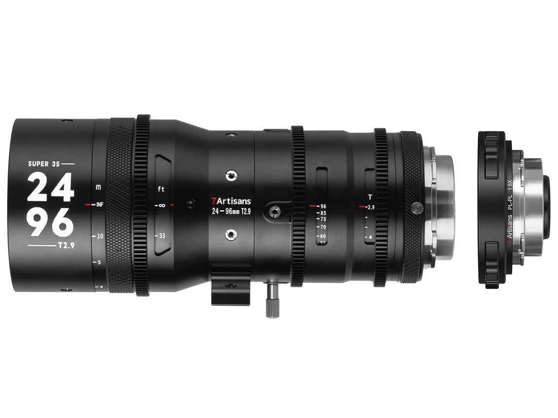 7Artisans Sprite 24-96mm T2.9 S35 + 1.5X テレコンバーターセット 7A-SP2496-PL15X [PLマウント用]