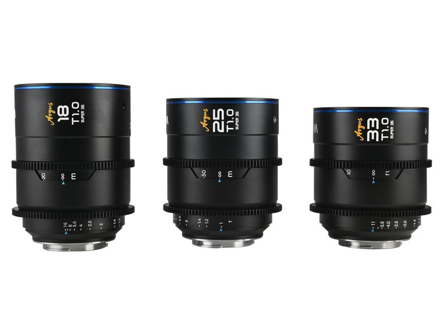 LAOWA Argus S35 Cine 3-Lens Bundle (18mm、25mm、33mm) [フジフイルム用]