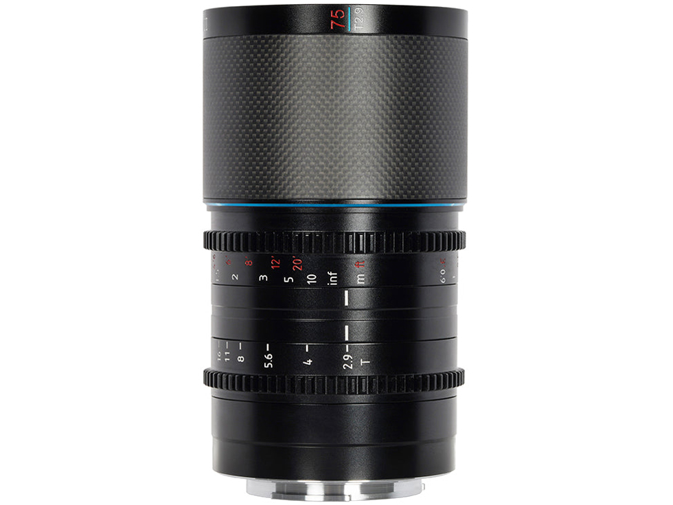 Saturn 75mm T2.9 1.6X フルフレームカーボンファイバーアナモルフィックレンズ ブルーフレア [フジフイルム用]