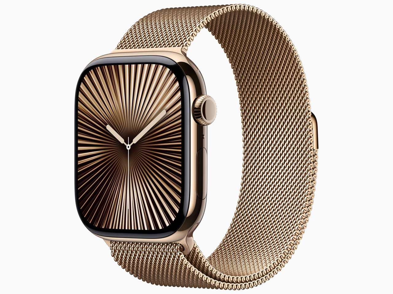 Apple Watch Series 10 GPS+Cellularモデル 46mm MC7T4J/A [ゴールドチタニウムケース・ゴールドミラネーゼループ S/M]