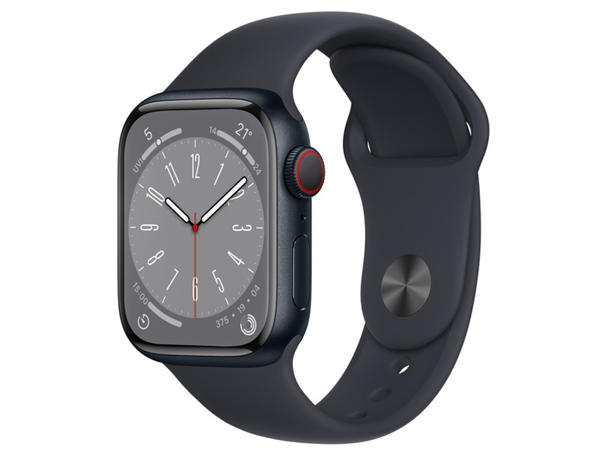 Apple Watch Series 8 GPS+Cellularモデル 41mm MNHV3J/A [ミッドナイトスポーツバンド]