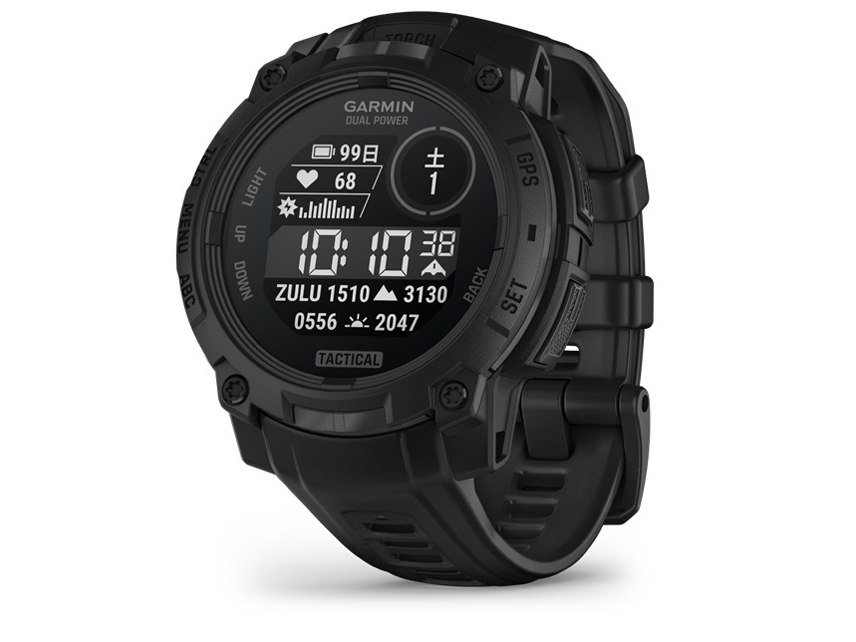 Instinct 3 Dual Power Tactical Edition 45mm 010-02934-80 [Black]