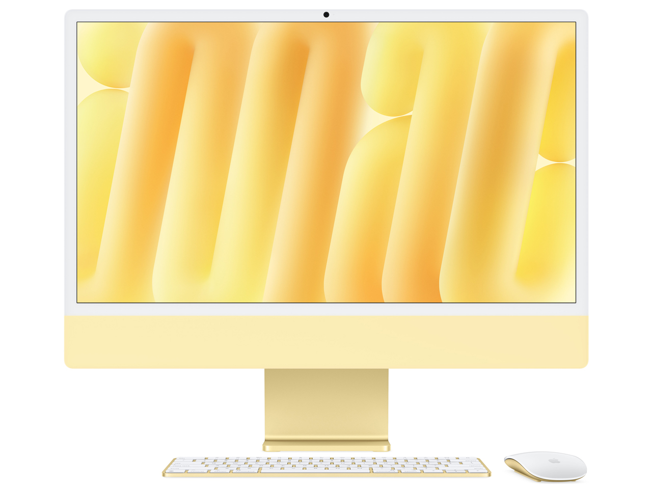 iMac 24インチ Retina 4.5Kディスプレイモデル M4チップ 10コアGPU 512GB SSD 16GBメモリ [イエロー]