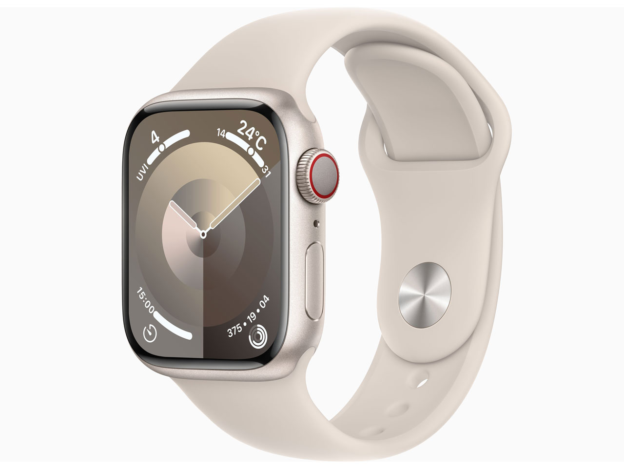 Apple Watch Series 9 GPS+Cellularモデル 41mm MRHP3J/A [スターライトスポーツバンド M/L]