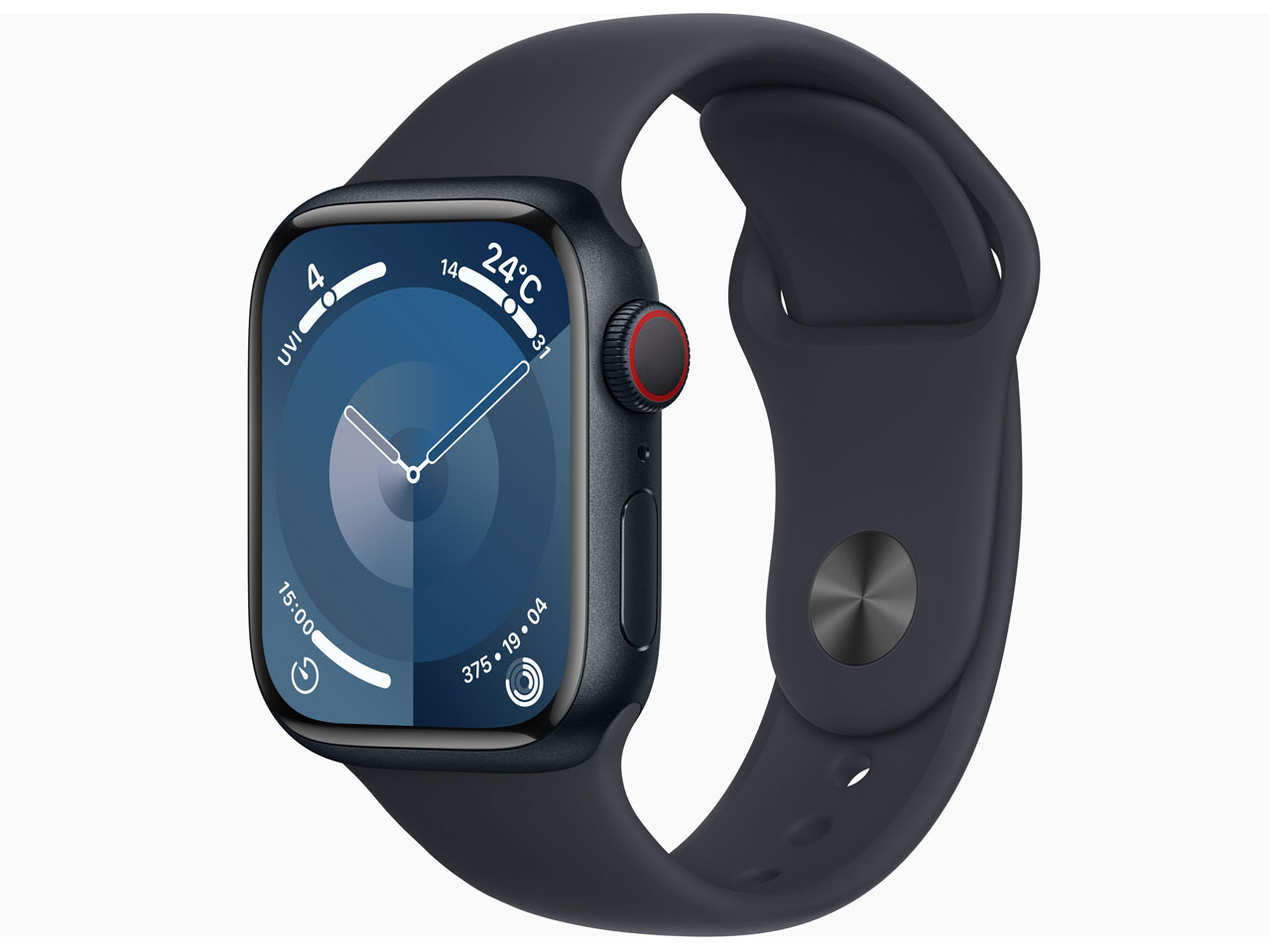 Apple Watch Series 9 GPS+Cellularモデル 41mm MRHT3J/A [ミッドナイトスポーツバンド M/L]