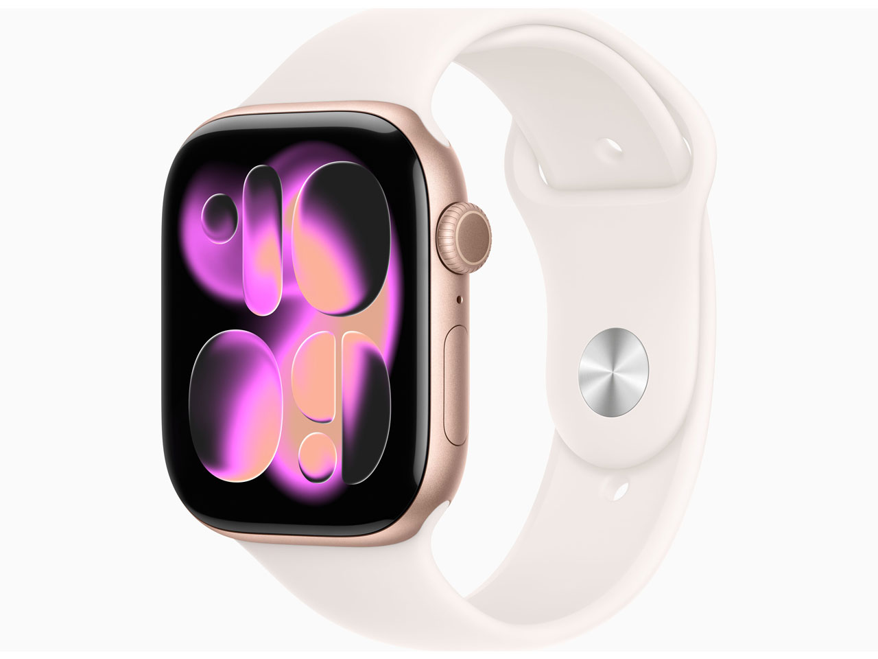 Apple Watch Series 11 GPSモデル 46mm MEV64J/A [ローズゴールド・ライトブラッシュスポーツバンド S/M]