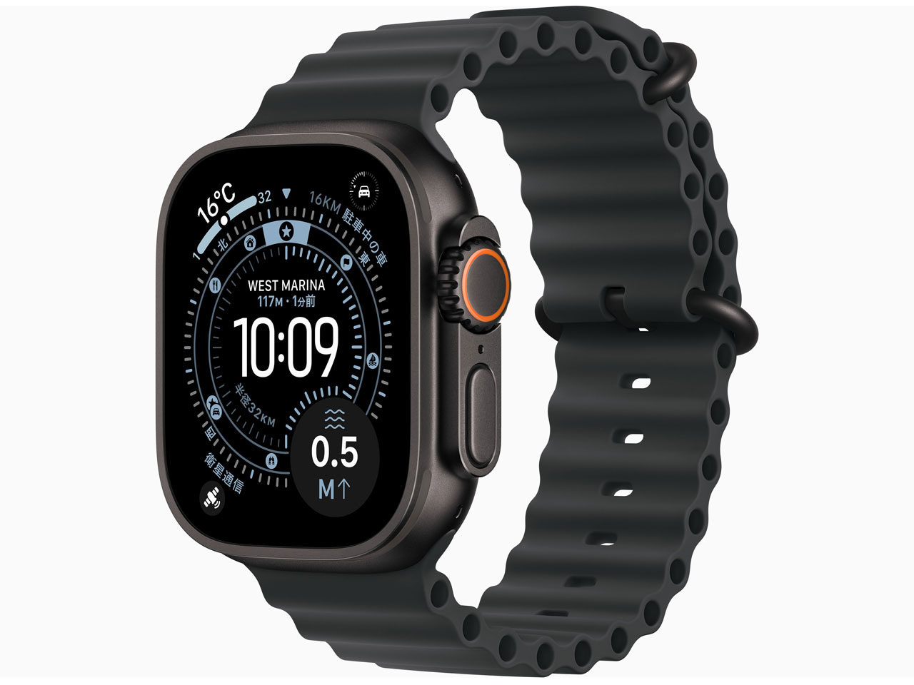 Apple Watch Ultra 3 GPS+Cellularモデル 49mm MF0J4J/A [ブラック・ブラックオーシャンバンド]
