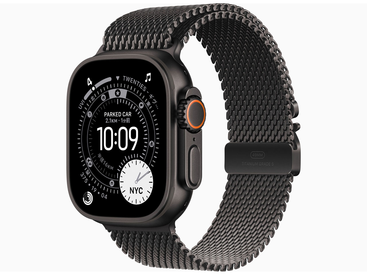 Apple Watch Ultra 3 GPS+Cellularモデル 49mm MF1Q4J/A [ブラック・ブラックチタニウムミラネーゼループ M]