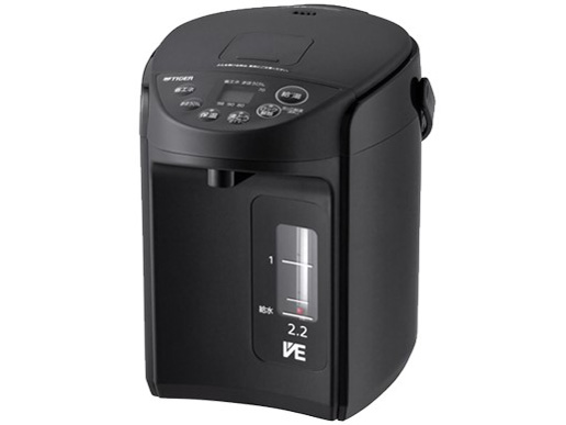 VE電気まほうびん とく子さん PIQ-G220-KC [クールブラック]