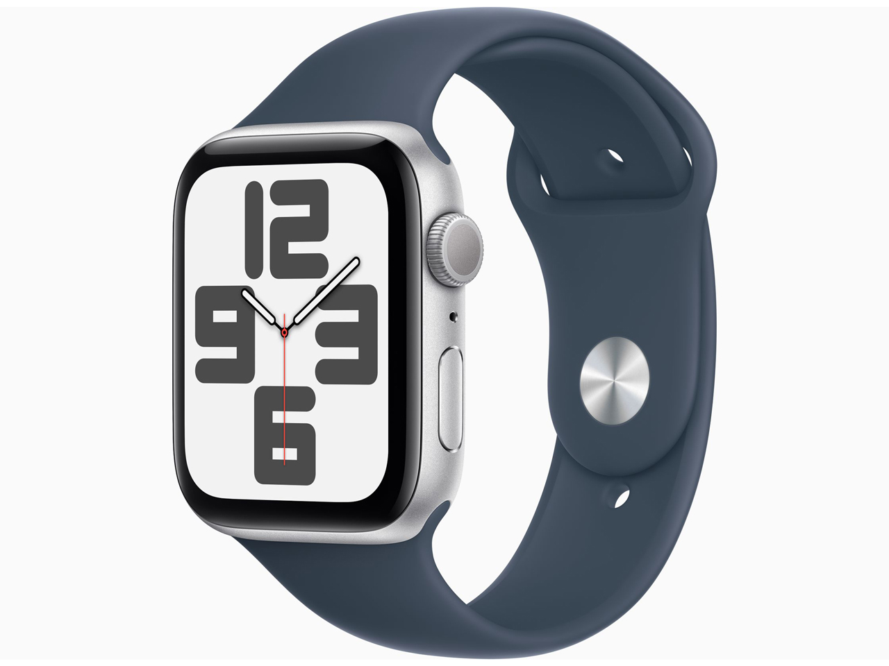 Apple Watch SE 第2世代 GPSモデル 44mm MREC3J/A [シルバー/ストームブルースポーツバンド S/M]