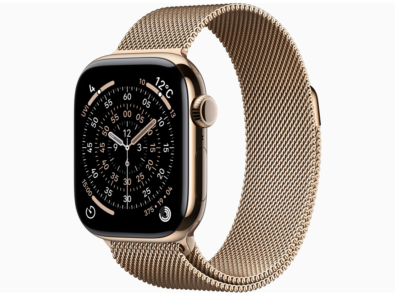 Apple Watch Series 11 GPS+Cellularモデル 42mm MF8Y4J/A [ゴールドチタニウムケース・ゴールドミラネーゼループ]
