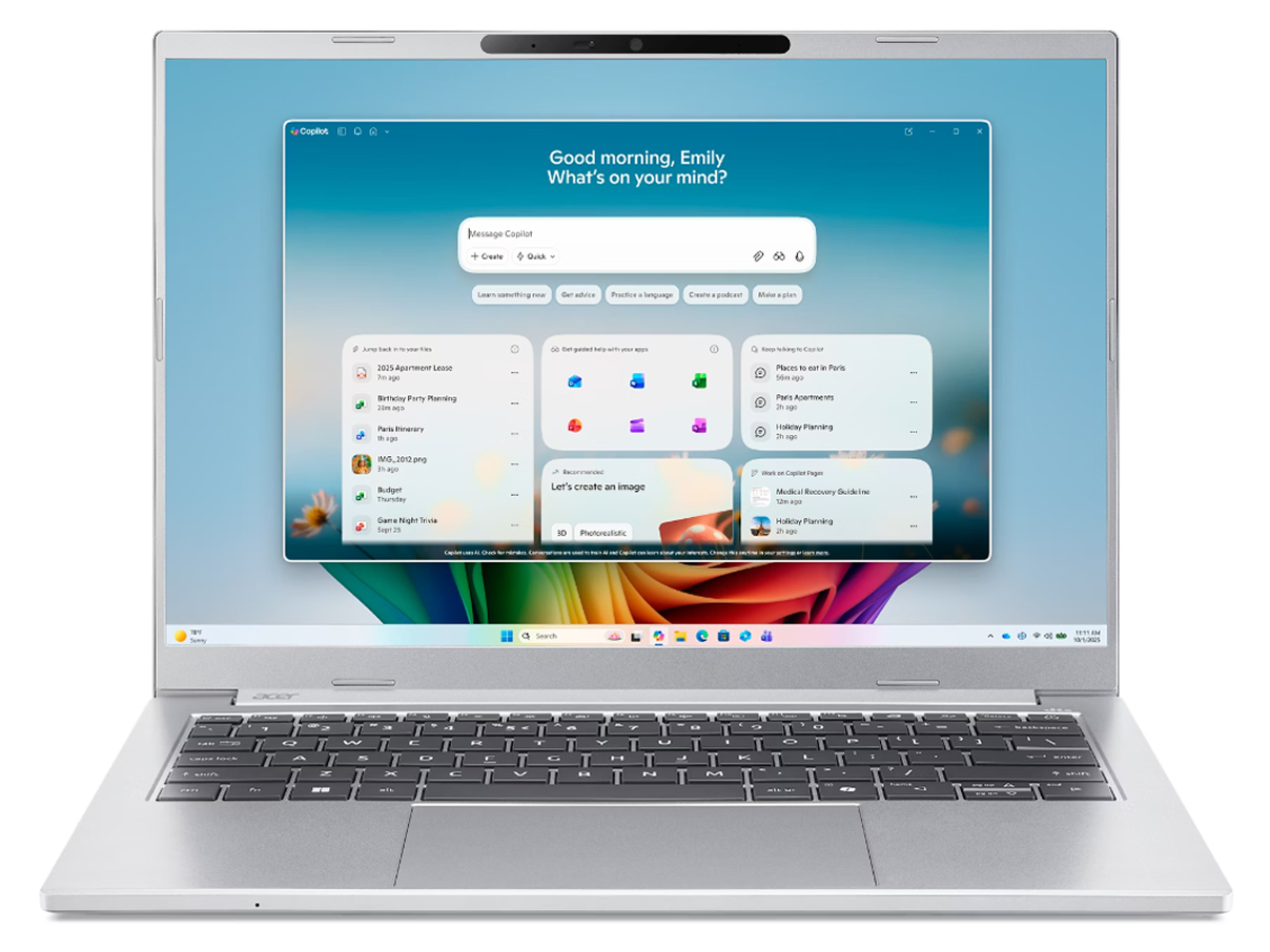 Aspire 14 AI A14-I71M-N56Y [ピュアシルバー]