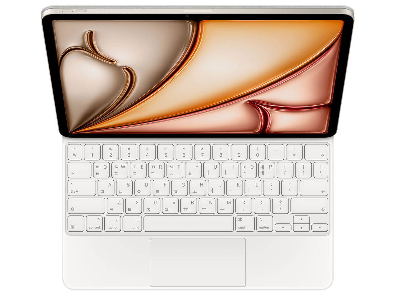 13インチiPad Air(M2)用 Magic Keyboard 韓国語 MJQL3KU/A [ホワイト]