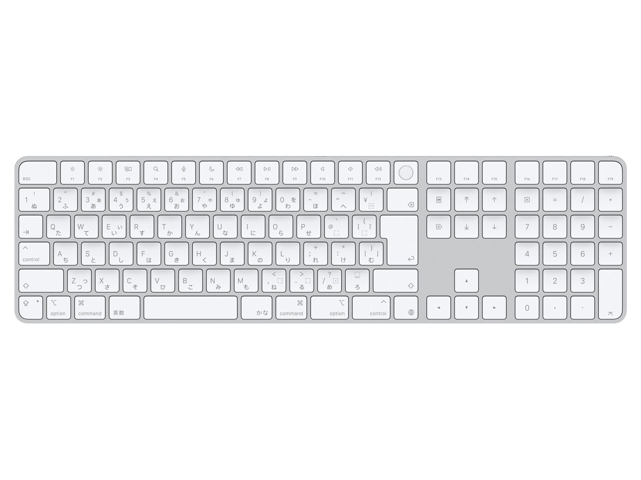Magic Keyboard テンキー付き (JIS) MXK73J/A [ホワイト]