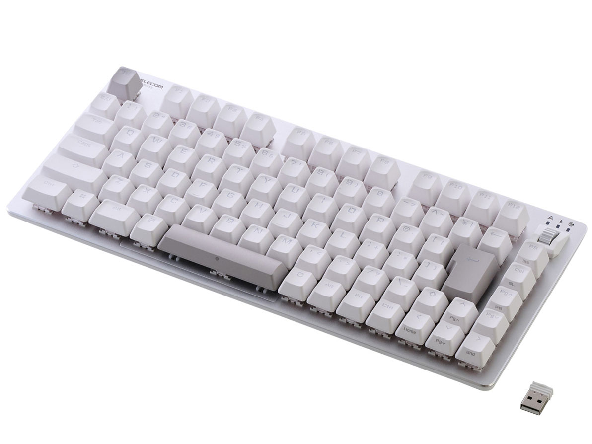 V custom TK-VK520LWH 赤軸 [ホワイト]