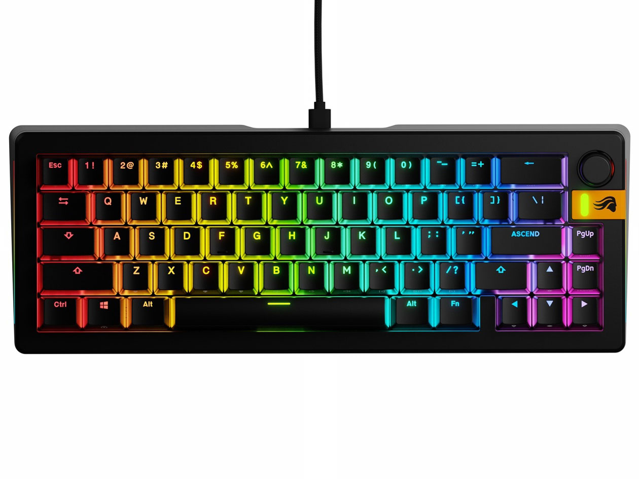 Glorious GMMK 3 HE 65% Prebuilt Wired Black US GLO-KB-GMMK3-65-PB-HE-W-BLK-US [ブラック]