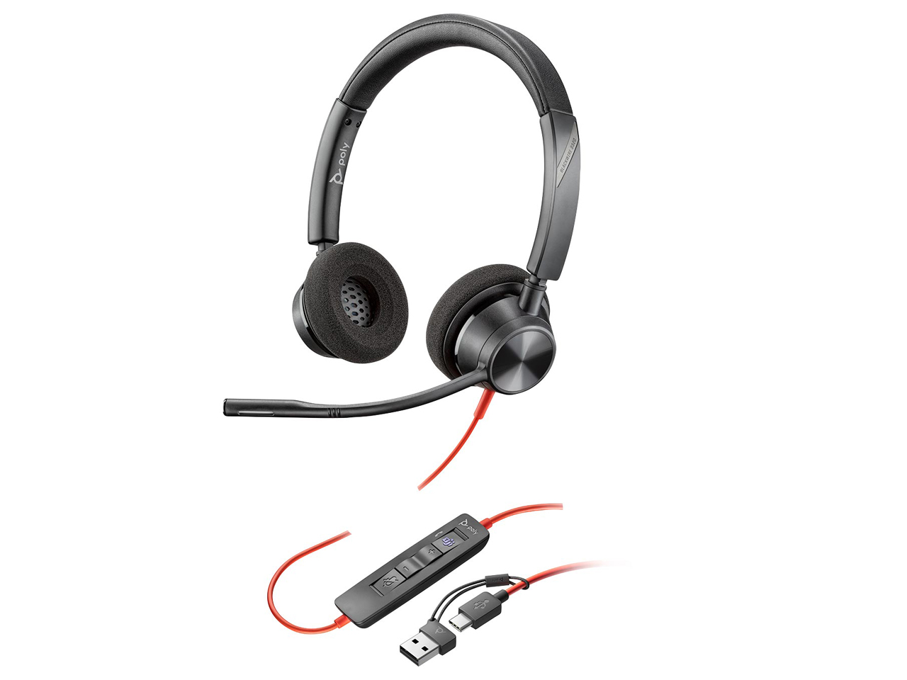 Blackwire 3320 USB-C +C/A MS 8X220AA [ブラック]