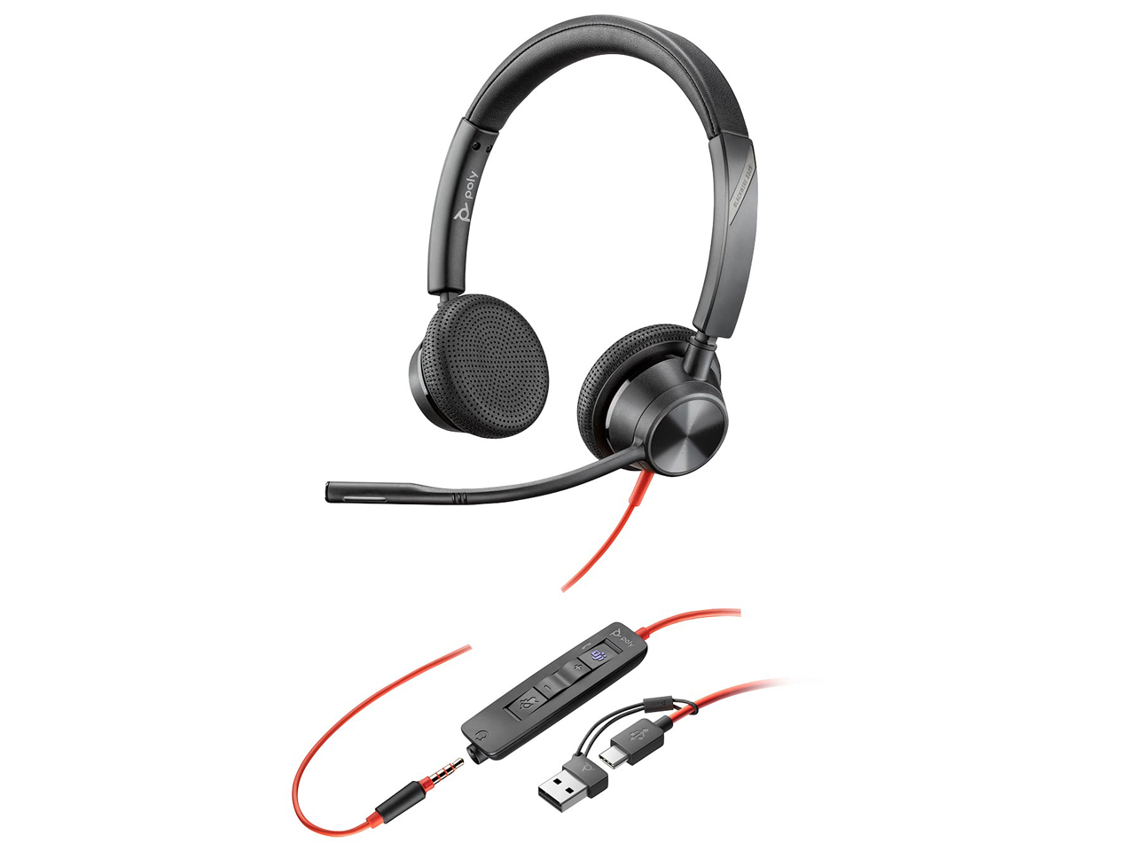 Blackwire 3325 USB-C +C/A MS 8X222AA [ブラック]