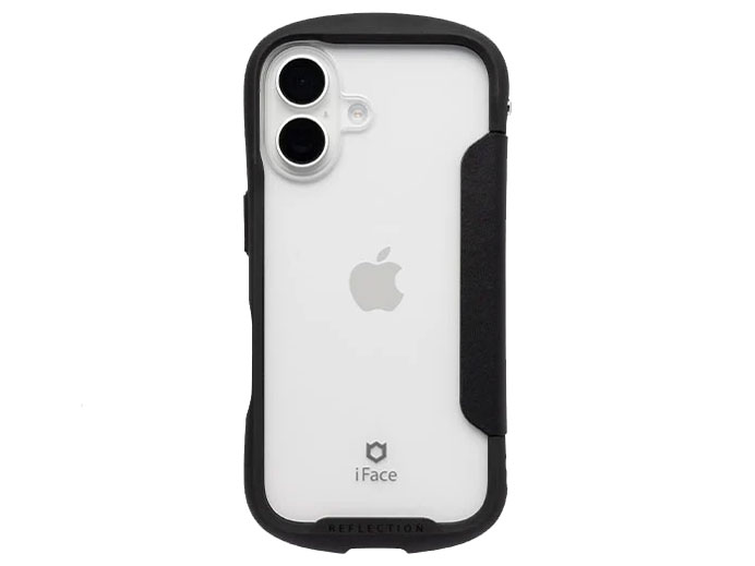 iFace Reflection ダイアリー ケース iPhone 16用 [ブラック]