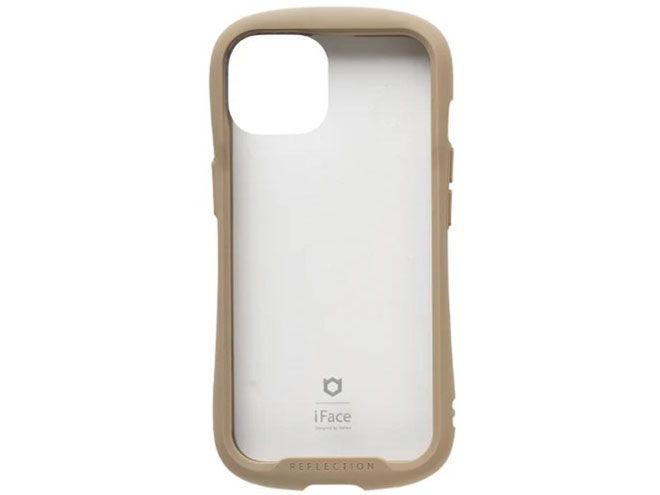 iFace Reflection 強化ガラスクリアケース iPhone 15用 [ベージュ]