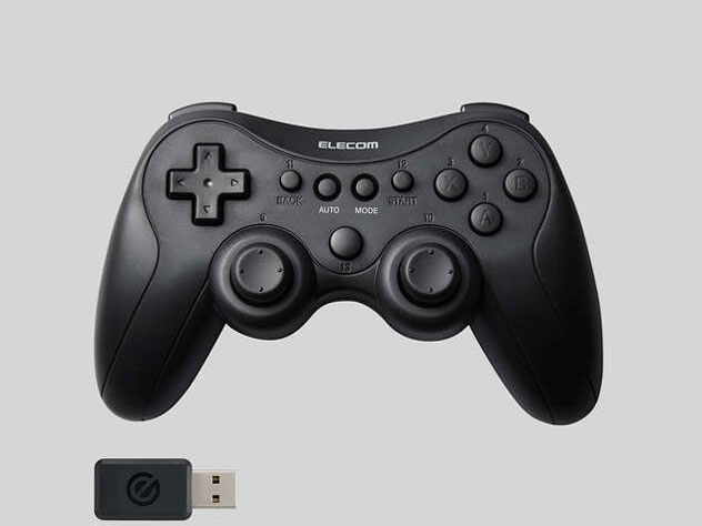 ELECOM GAMING 無線 スタンダード ゲームパッド GP40S JC-GP40SBK [ブラック]