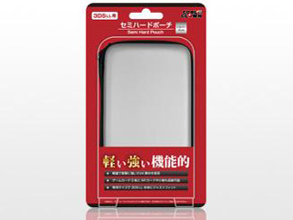 3DS LL用 セミハードポーチ DJ-3DLSP-SV [シルバー]