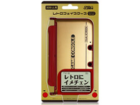 3DS LL用 レトロフェイスケース DJ-3DLRF-GG [GWゴールド]