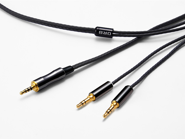 Clear force Nova 2nd generation 3.5φ Slim body double 2.5φ 2.5mm(4極)⇔ミニプラグx2 [1.2m]