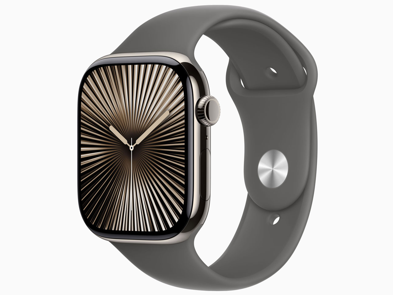 Apple Watch Series 10 GPS+Cellularモデル 46mm MWY93J/A [ナチュラルチタニウムケース・ストーングレイスポーツバンド S/M]