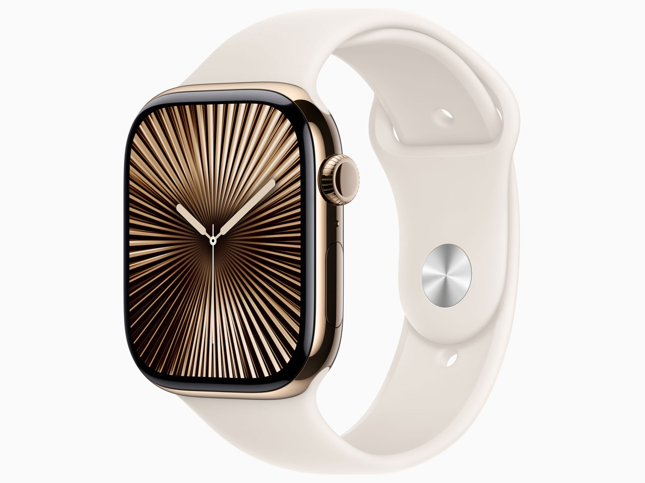 Apple Watch Series 10 GPS+Cellularモデル 46mm MWYX3J/A [ゴールドチタニウムケース・スターライトスポーツバンド S/M]