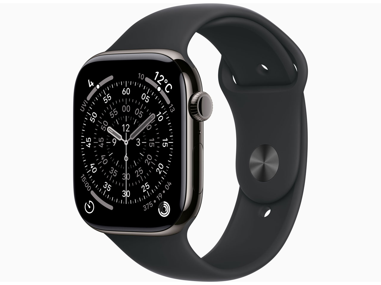 Apple Watch Series 11 GPS+Cellularモデル 46mm MFD24J/A [スレートチタニウムケース・ブラックスポーツバンド M/L]