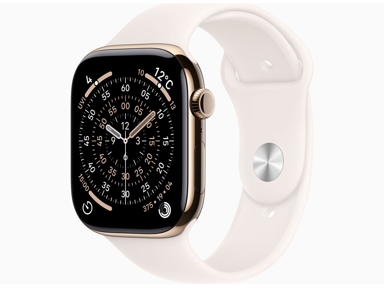 Apple Watch Series 11 GPS+Cellularモデル 46mm MFD64J/A [ゴールドチタニウムケース・ライトブラッシュスポーツバンド M/L]