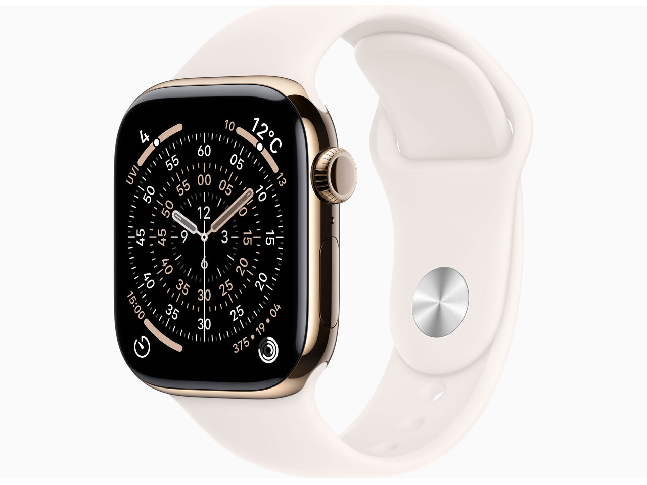 Apple Watch Series 11 GPS+Cellularモデル 42mm MF8W4J/A [ゴールドチタニウムケース・ライトブラッシュスポーツバンド S/M]