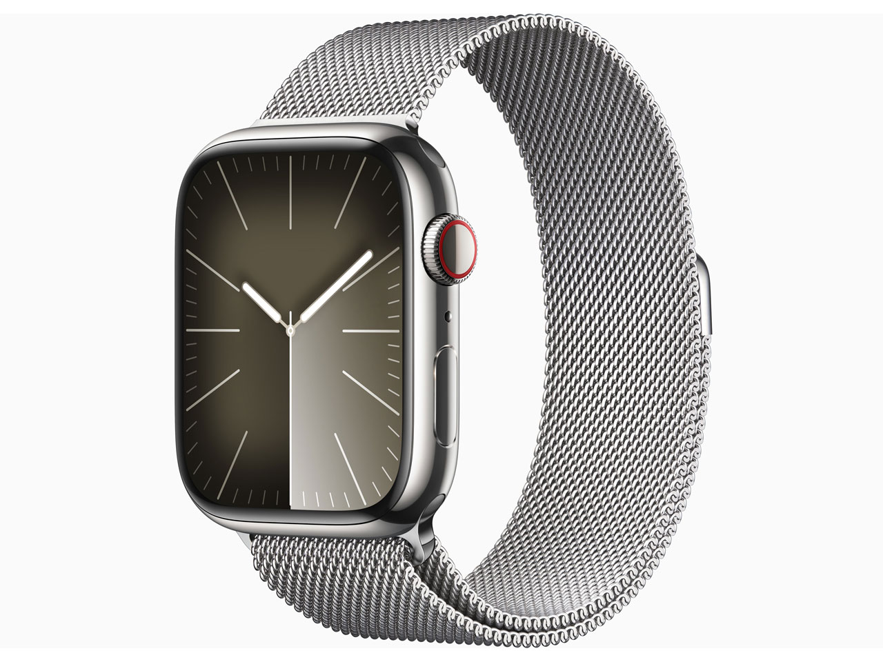 Apple Watch Series 9 GPS+Cellularモデル 45mm MRMQ3J/A [シルバーミラネーゼループ]