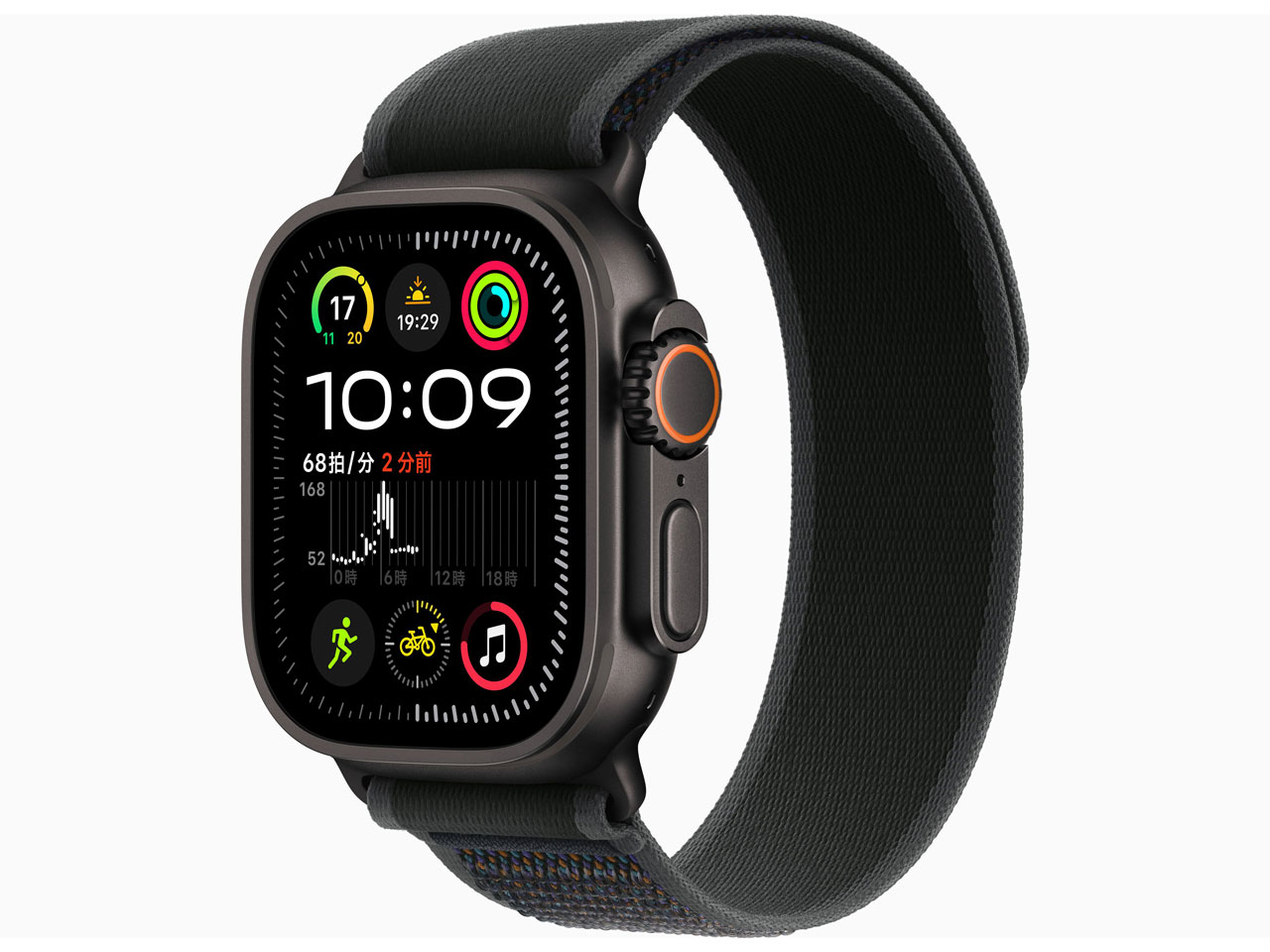 Apple Watch Ultra 2 GPS+Cellularモデル 49mm MX4U3J/A [ブラック・ブラックトレイルループ S/M]