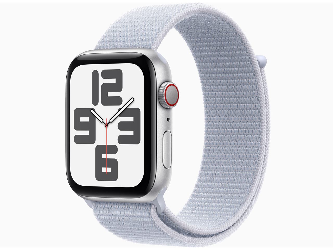 Apple Watch SE 第2世代 GPS+Cellularモデル 44mm MXGR3J/A [シルバー・ブルークラウドスポーツループ]
