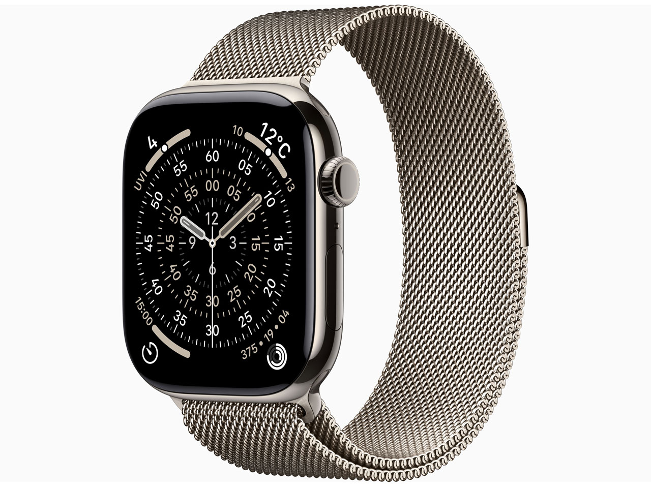 Apple Watch Series 11 GPS+Cellularモデル 46mm MFD04J/A [ナチュラルチタニウムケース・ナチュラルミラネーゼループ M/L]