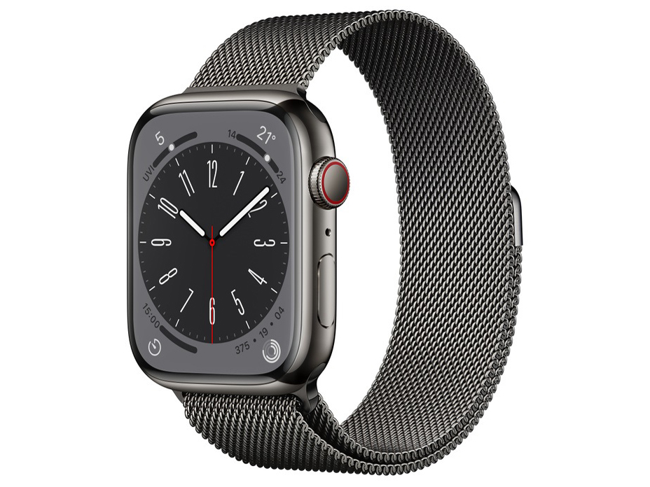 Apple Watch Series 8 GPS+Cellularモデル 45mm MNKX3J/A [グラファイトステンレススチールケース/グラファイトミラネーゼループ]