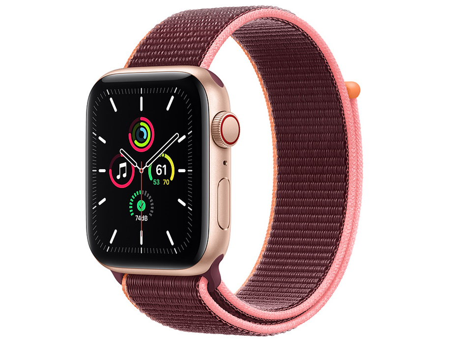 Apple Watch SE GPS+Cellularモデル 44mm MYEY2J/A [プラムスポーツループ]