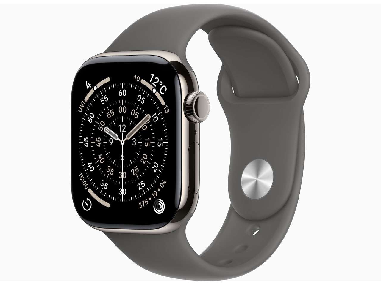 Apple Watch Series 11 GPS+Cellularモデル 42mm MF8N4J/A [ナチュラルチタニウムケース・ストーングレイスポーツバンド M/L]